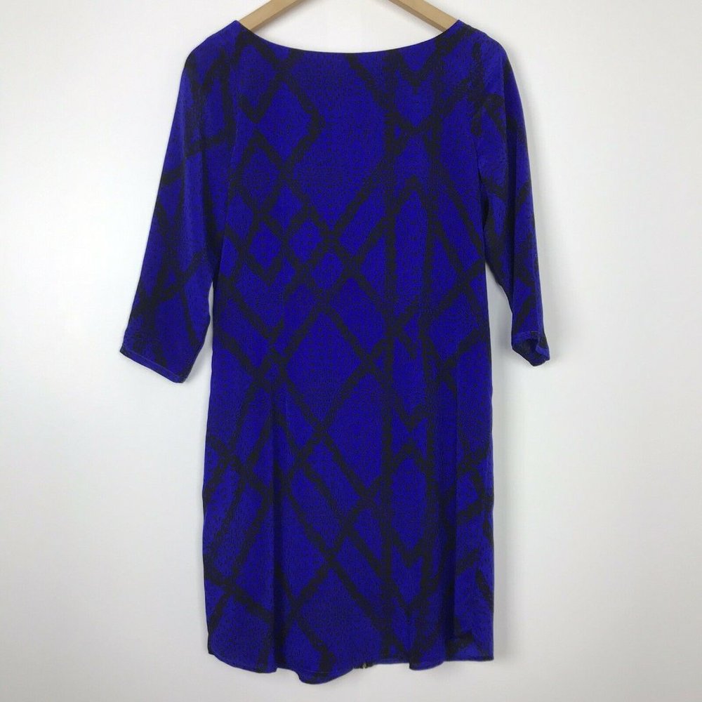 Yumi Kim Elana Electric Blue Silk Shift Dress